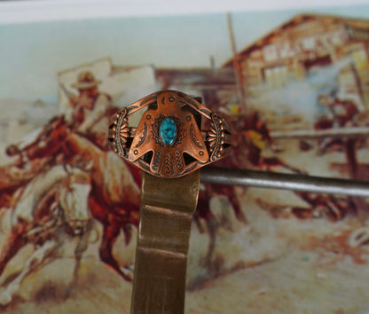Copper ThunderBird w/ Turquoise Cuff
