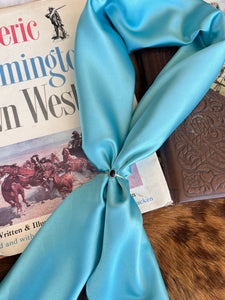 Turquoise Solid Wild Rag