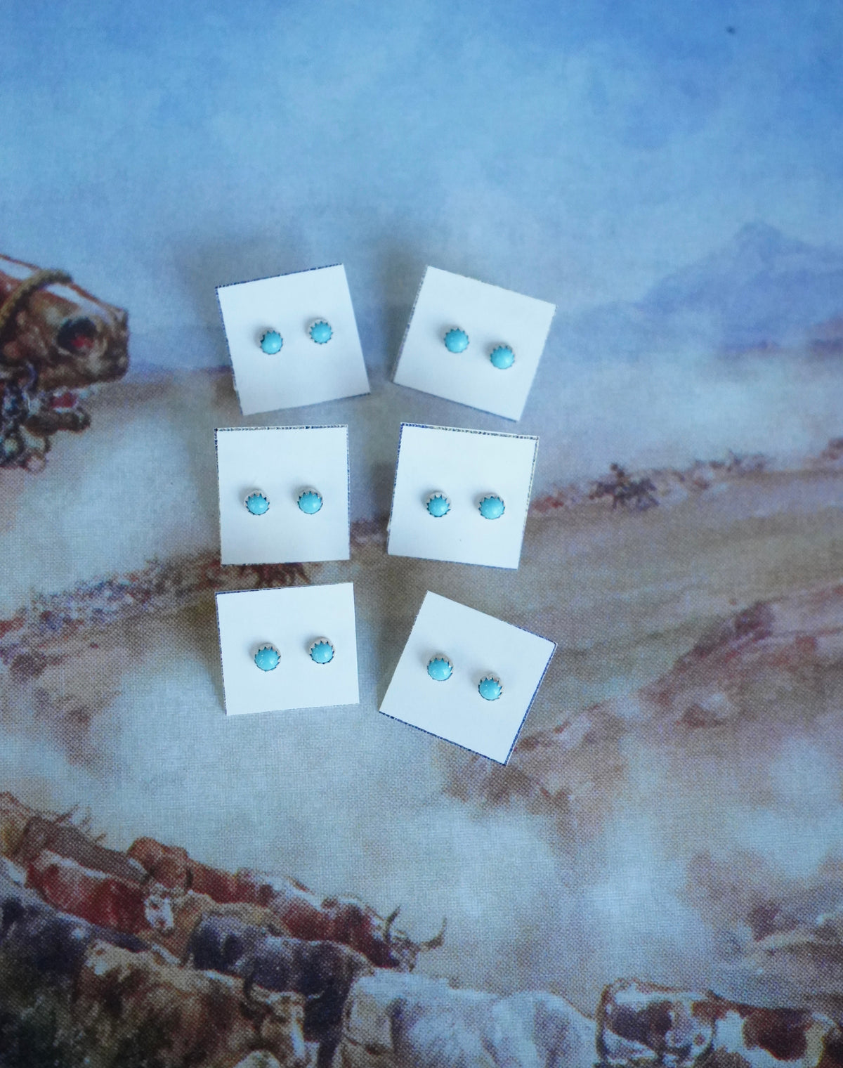 Dainty Daily Turquoise Earrings