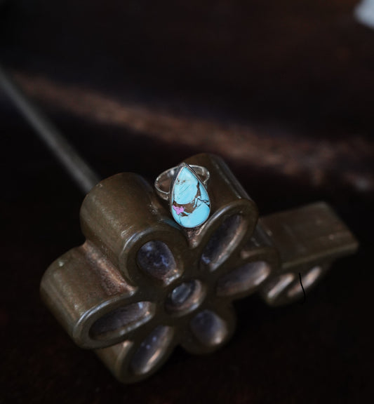 Cotton Candy Teardrop Ring - Sz 5