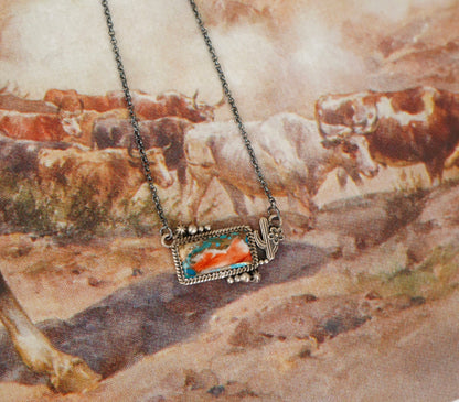 Cactus & Turquoise Bar Necklaces