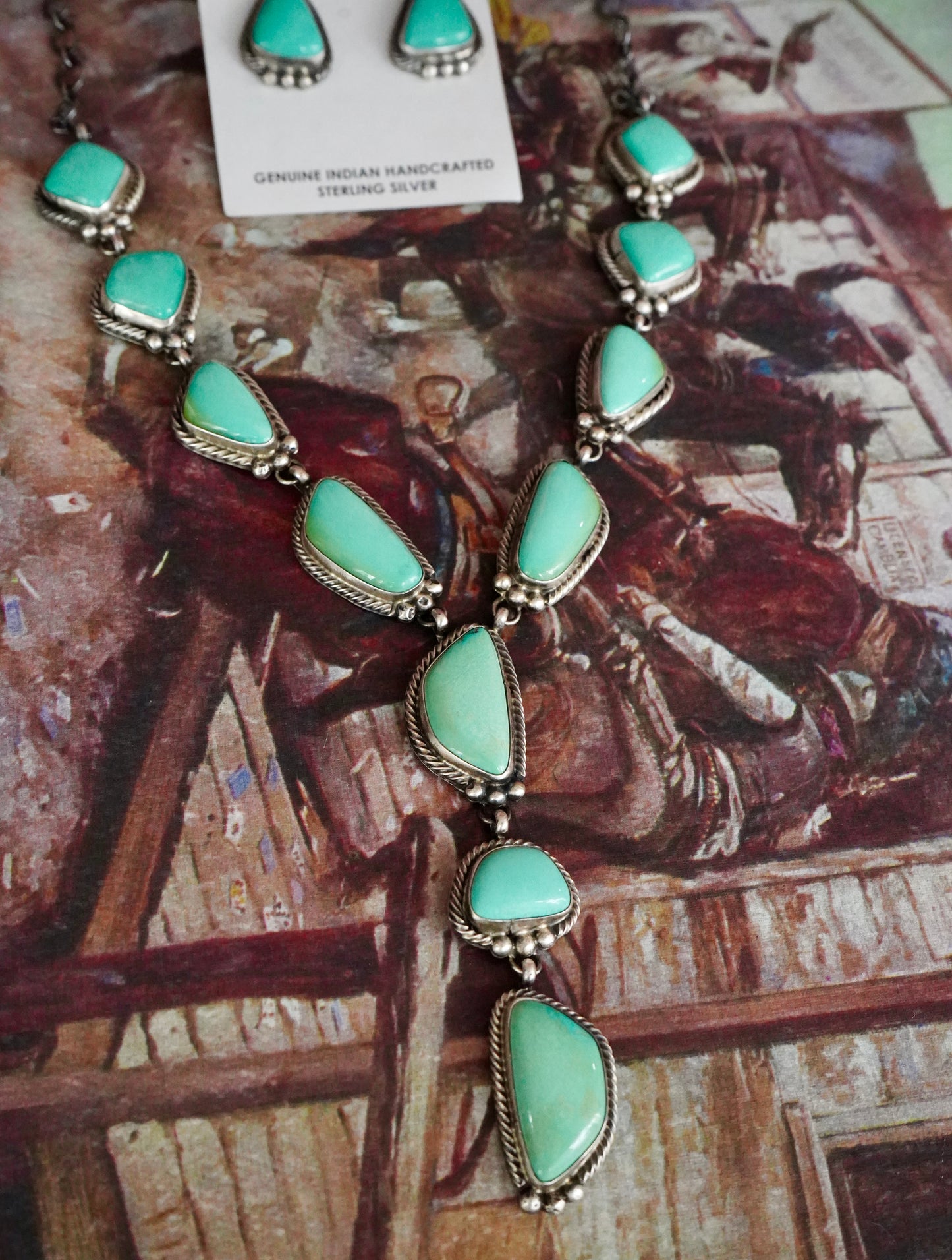 John Skeets Kingman Turquoise Necklace Set
