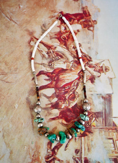 Vintage Turquoise Chip Necklaces