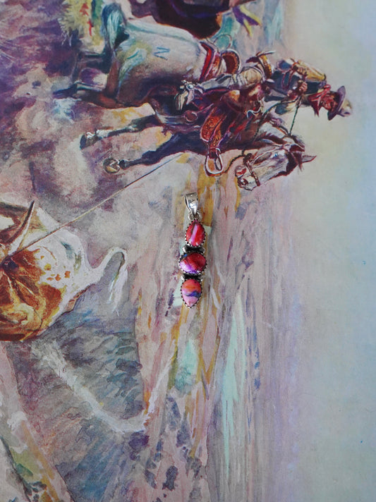 3 Stone Dahlia Pendants