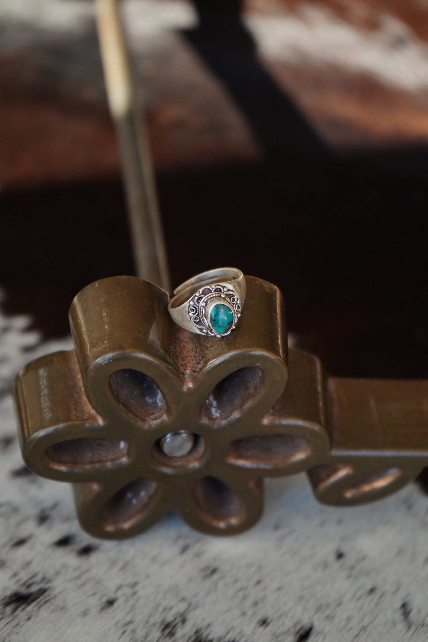 Lander Turquoise Rings - Adjustable