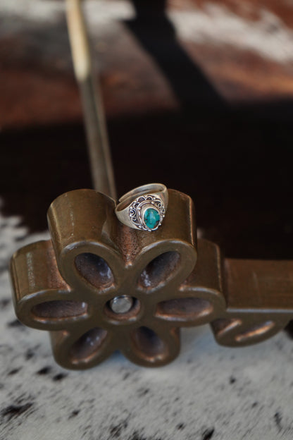 Lander Turquoise Rings - Adjustable