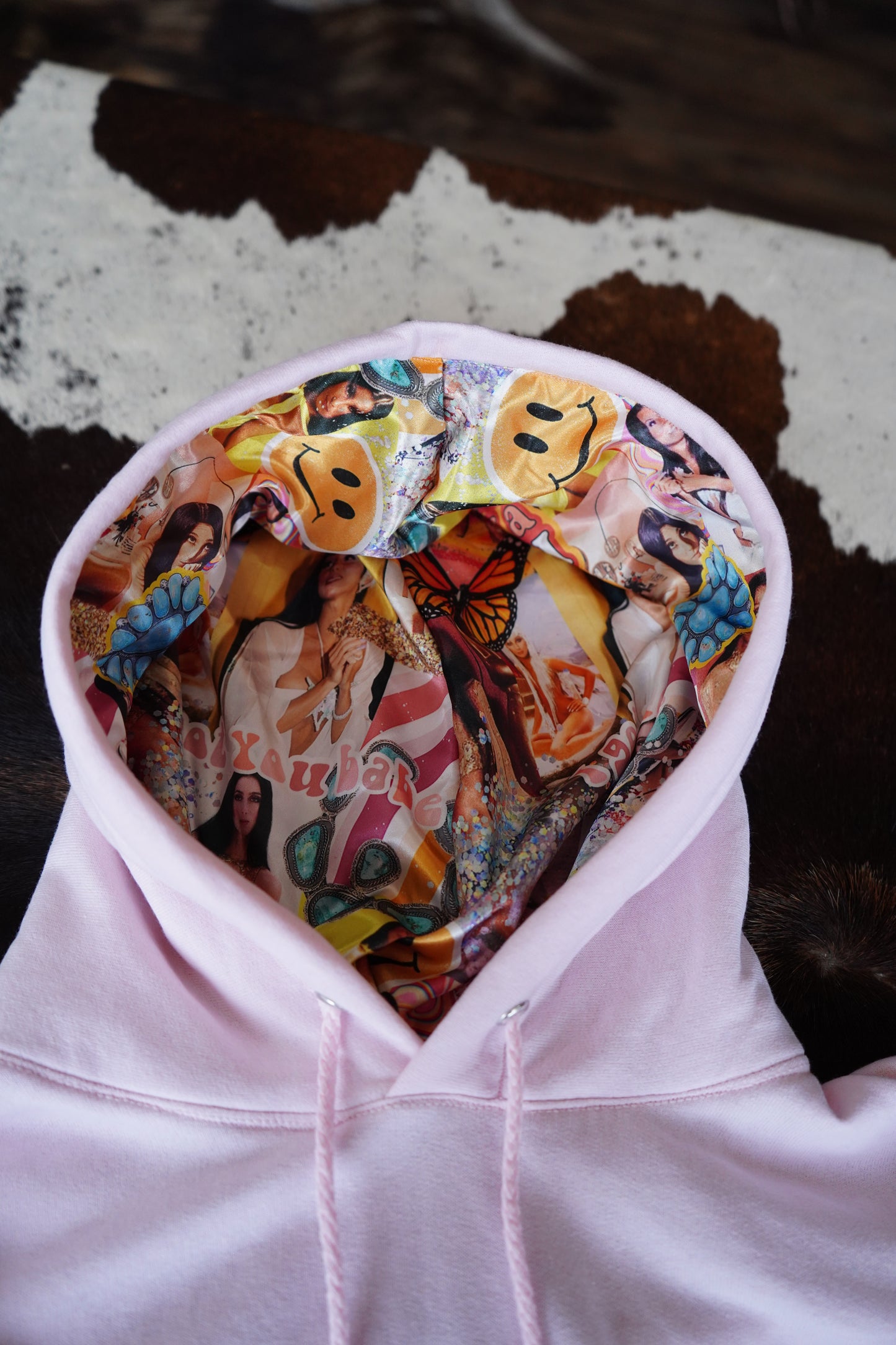 Daisy Branded Satin Lined Hoodies