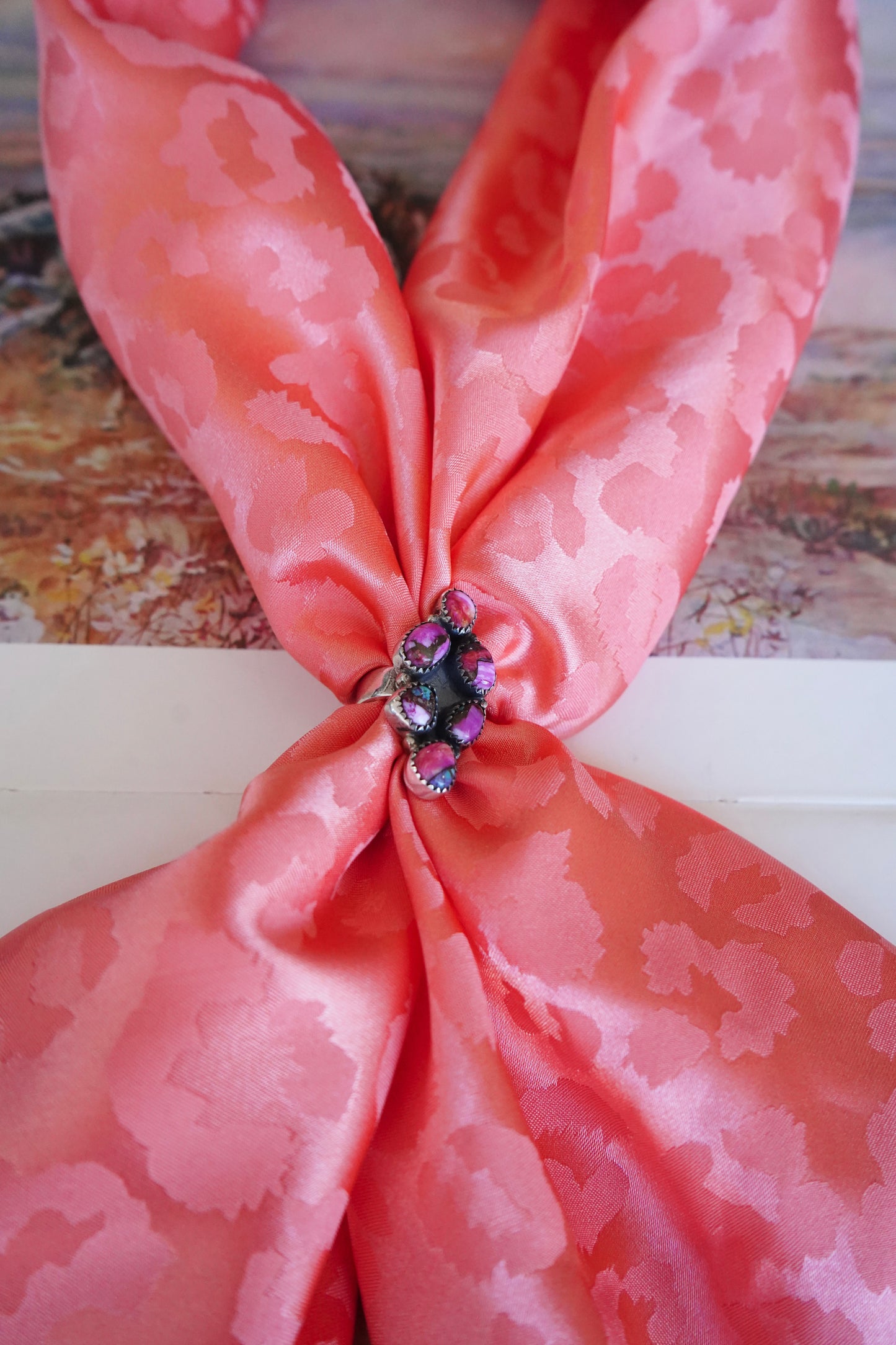 Large Jacquard Cheetah DS Wild Rags