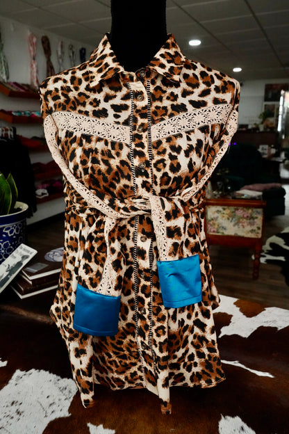 Leopard Lace Button Downs