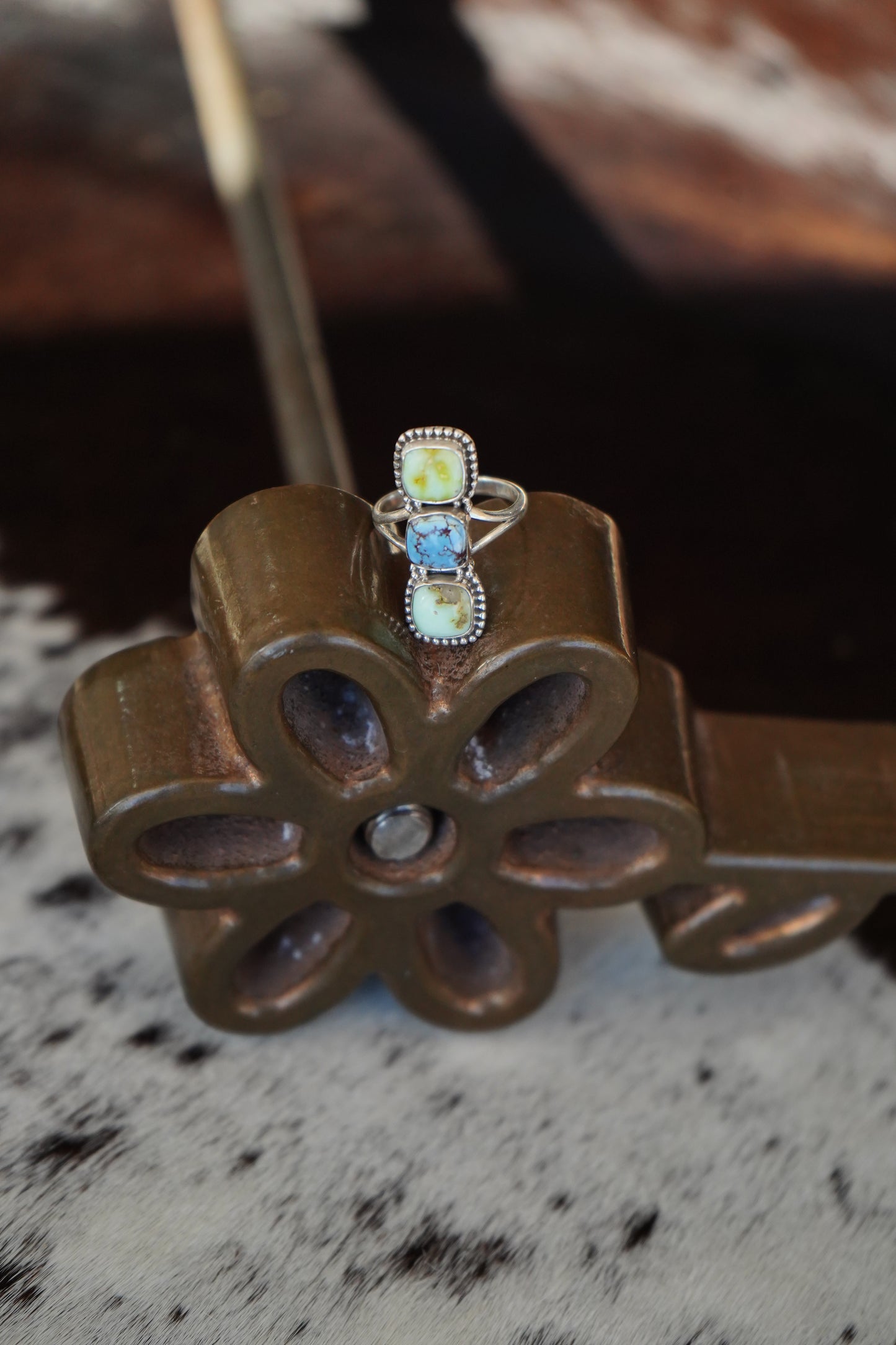 2 Stone Palomino w/ Golden Hills Ring