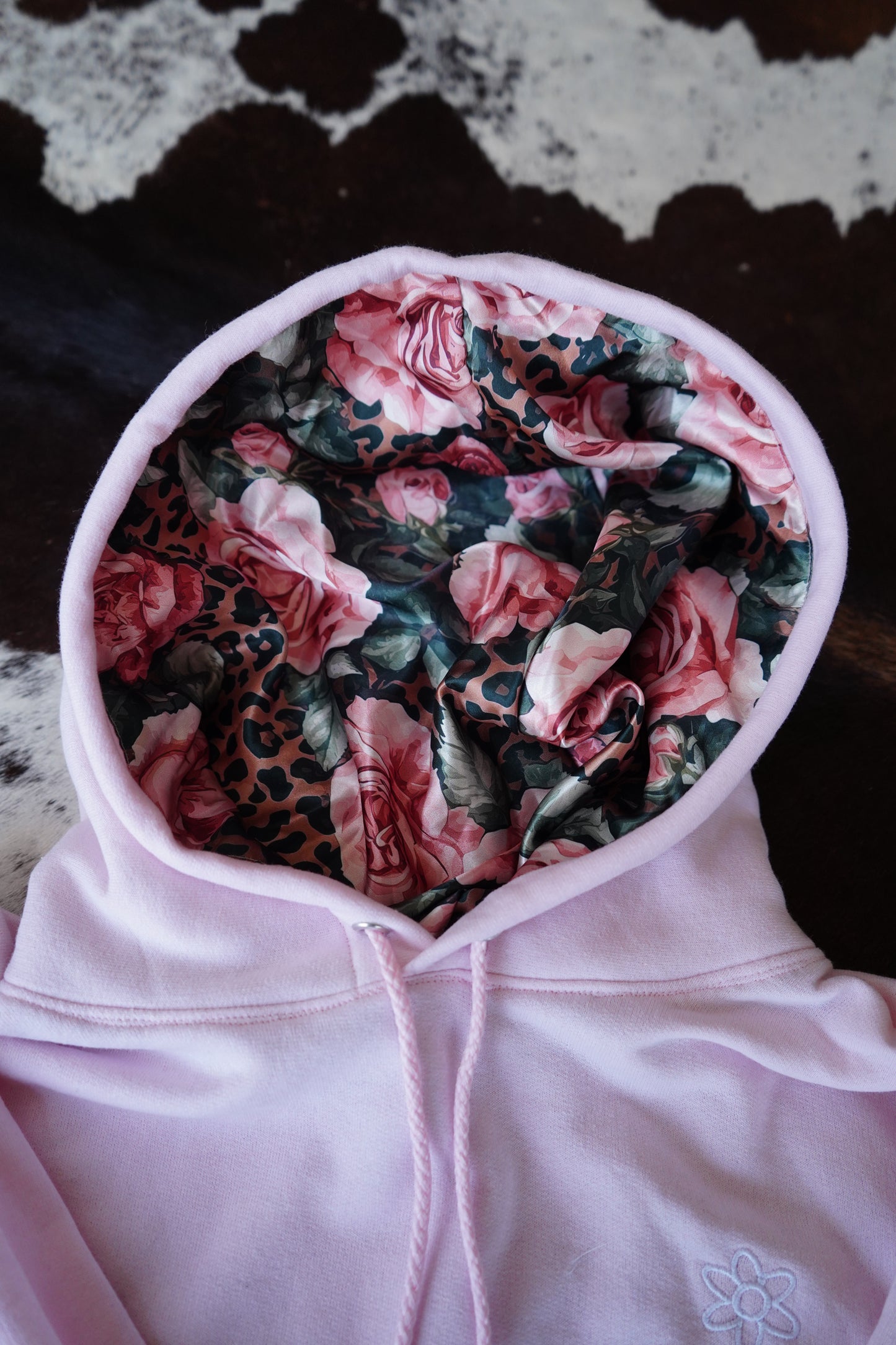 Daisy Branded Satin Lined Hoodies