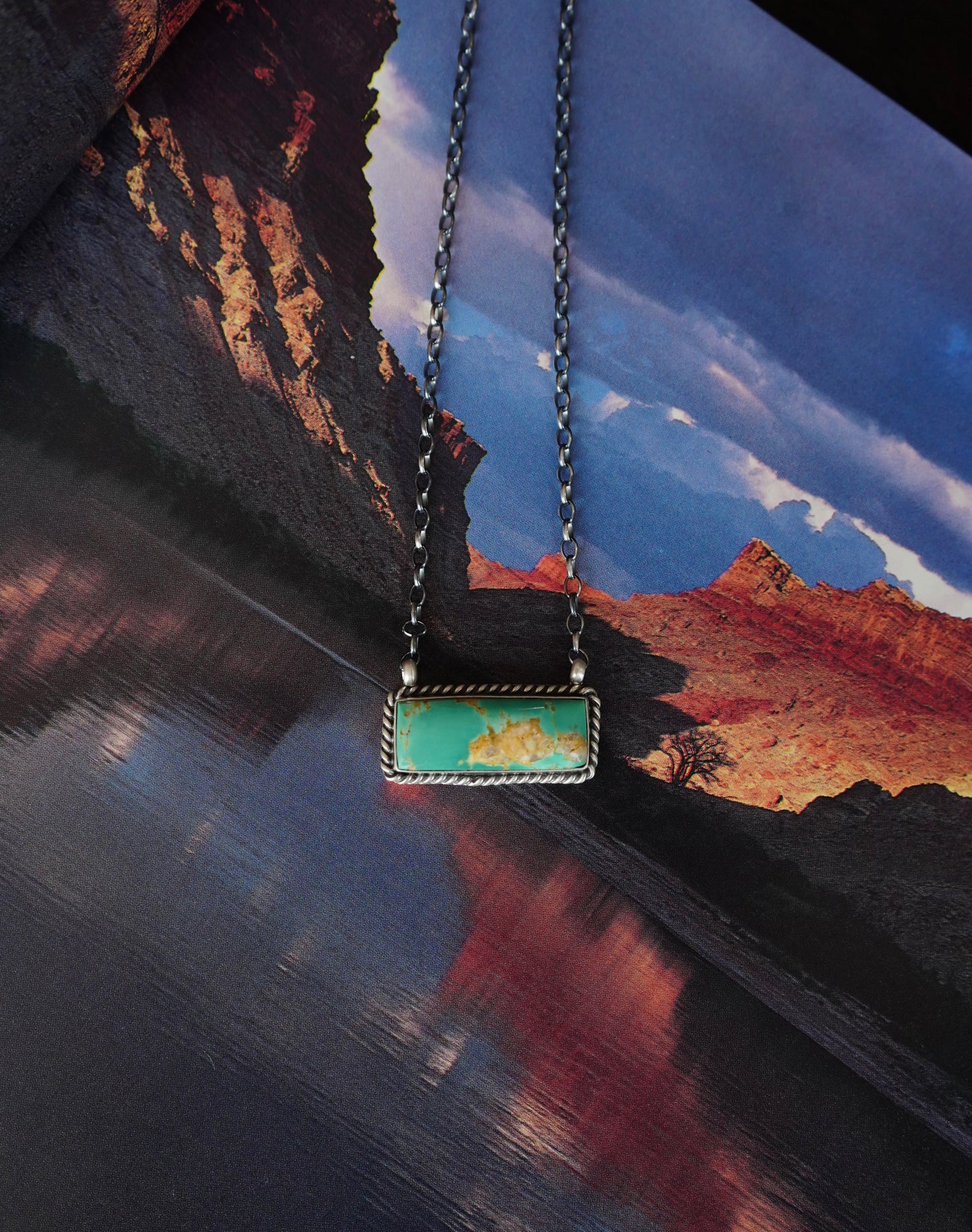 Turquoise Bar Necklaces