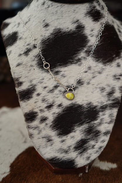 Dainty Stone & Snaffle Bit Necklaces
