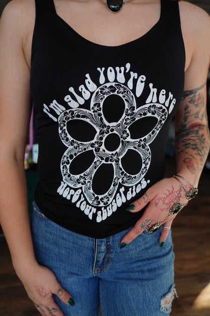 Hope Daisy - Black Seamless Tank Top