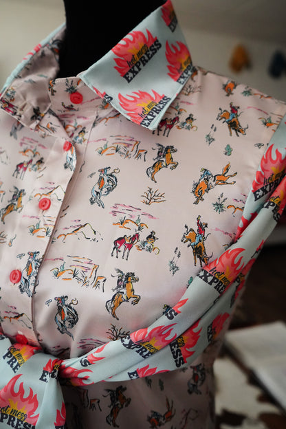 Daisy Original Bucking Scene w/ Hot Mess Express Button Down - Size 8