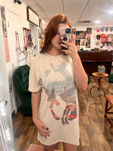 Bucking Horse T-Shirt Dress