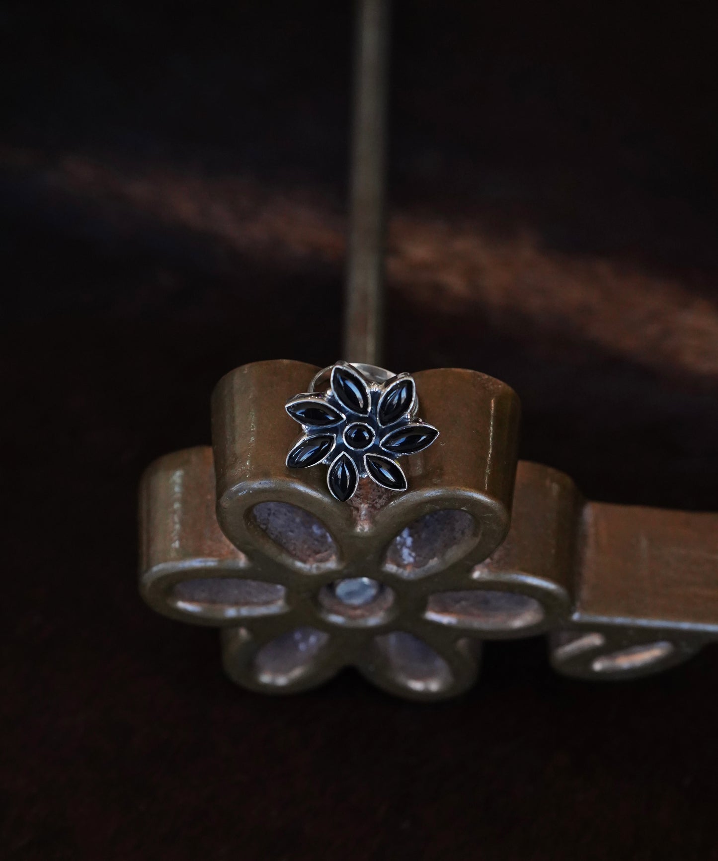 Turquoise Flower Rings