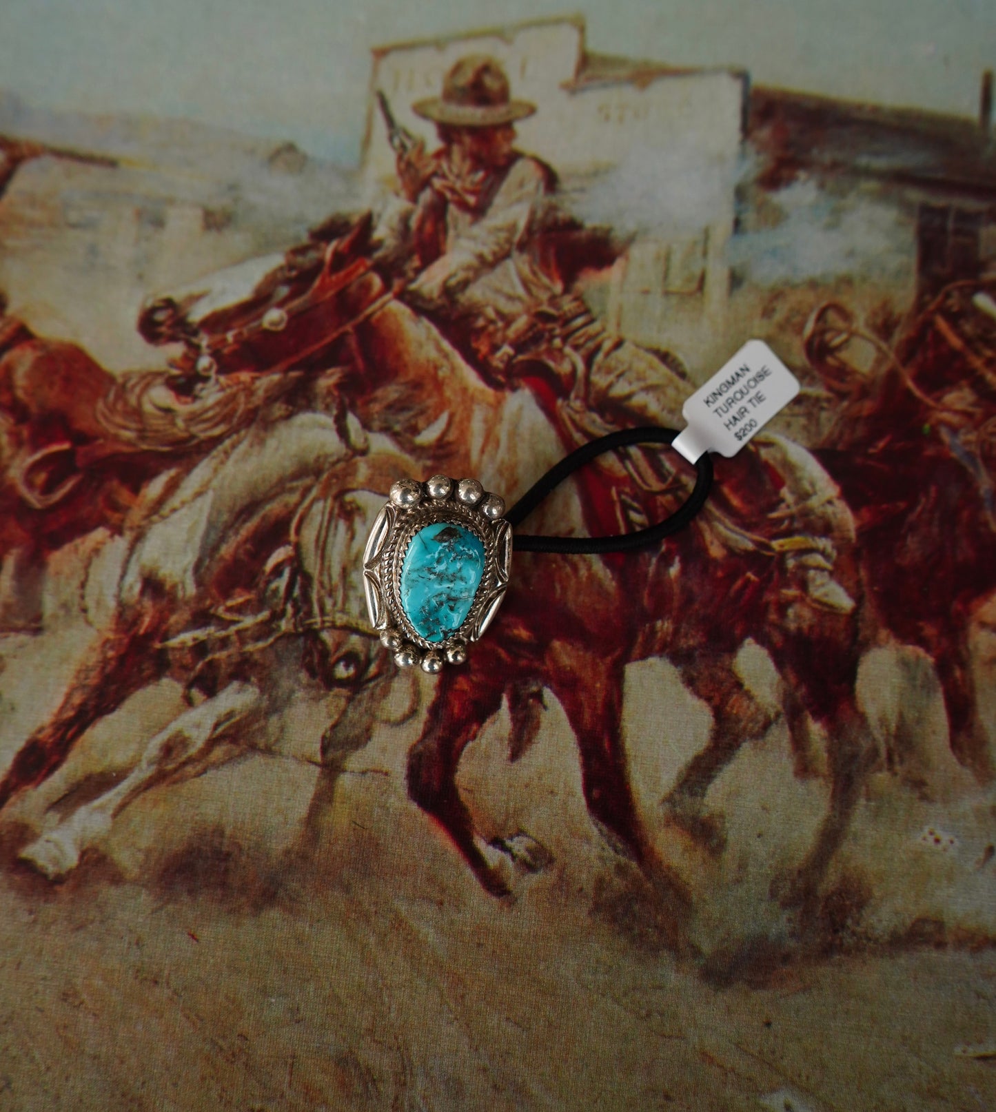 Donovan Nez Turquoise Hair Tie