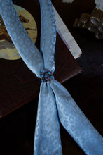 Load image into Gallery viewer, Baby Blue Jacquard Cheetah Double Sided Wild Rag