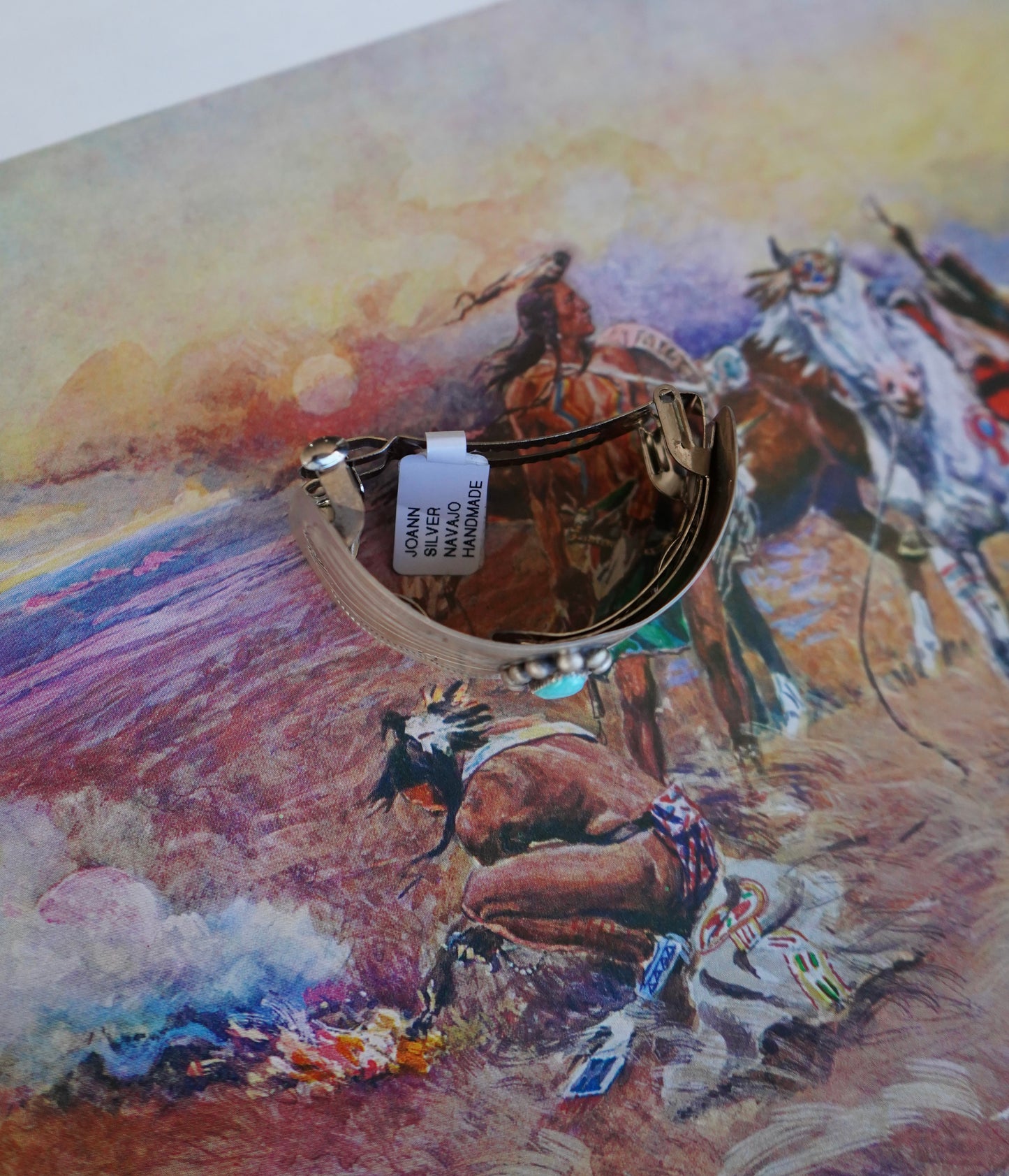 Joann Silver Turquoise Hair Clip