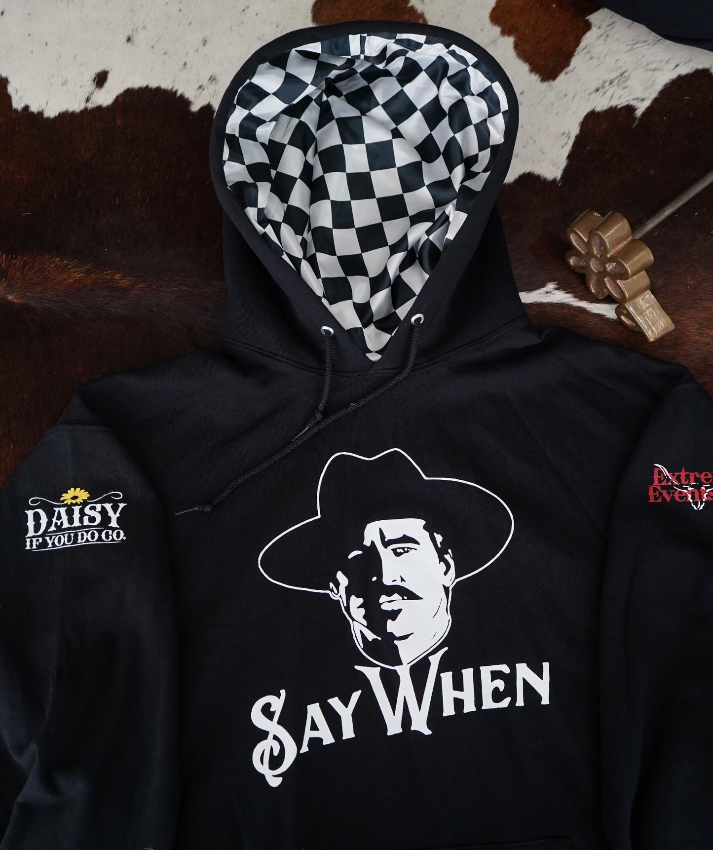 Say When Satin Lined Hooded Sweatshirts