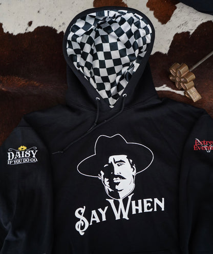 Say When Satin Lined Hooded Sweatshirts