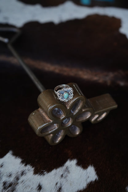 Turquoise Butterfly Ring - Sz 7