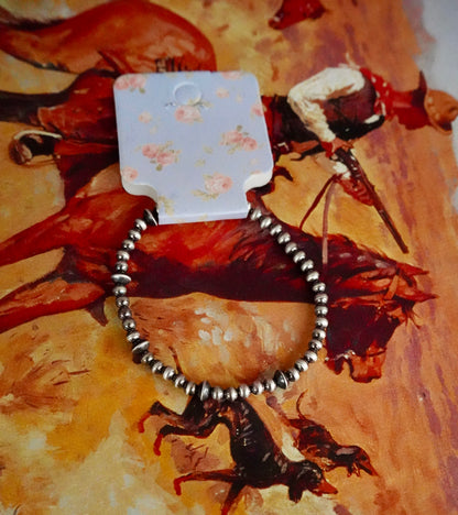 Sterling Silver Pearl Stretchy Bracelets
