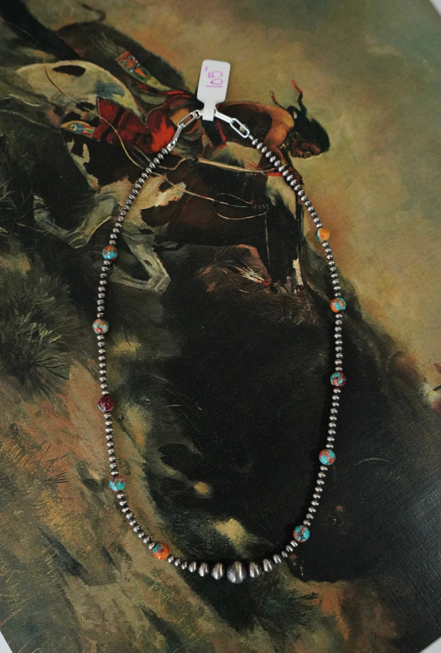 Sterling Silver Pearls w/ Dahlia Beads Necklace - 18”