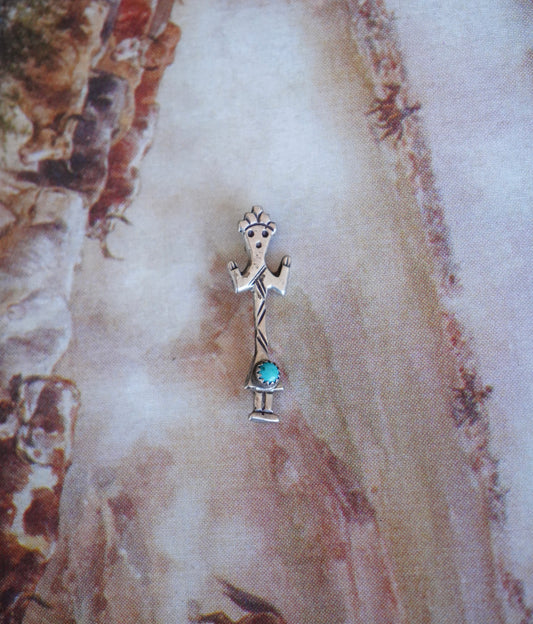 Vintage Turquoise Yei Pin