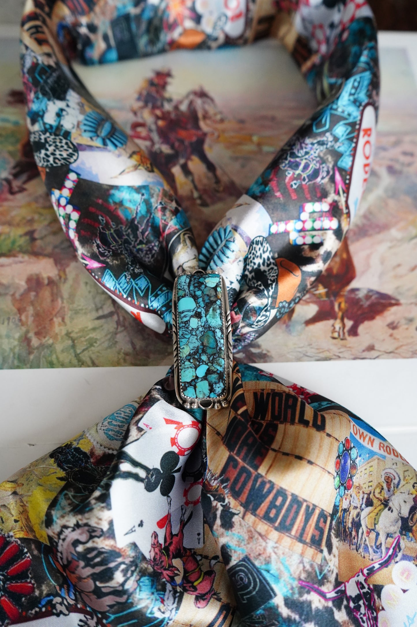 Turquoise Rodeo Wild Rag