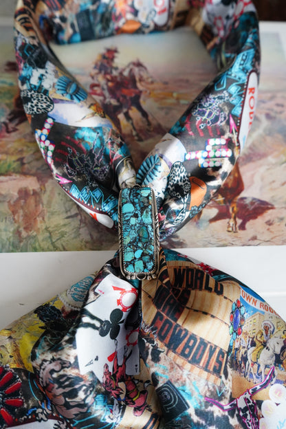 Turquoise Rodeo Wild Rag