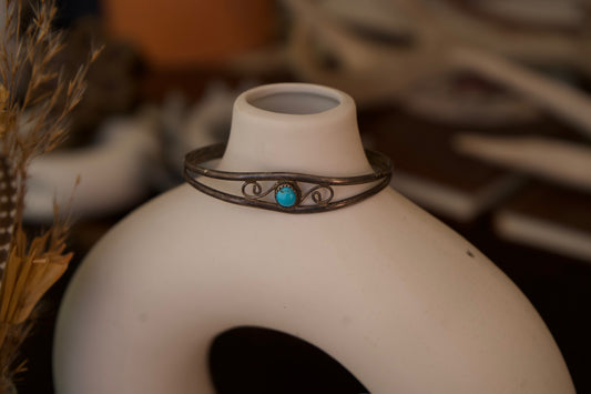 Vintage Turquoise Dainty Cuff