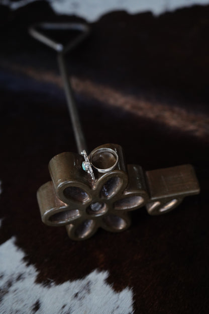 Turquoise Butterfly Ring - Sz 7