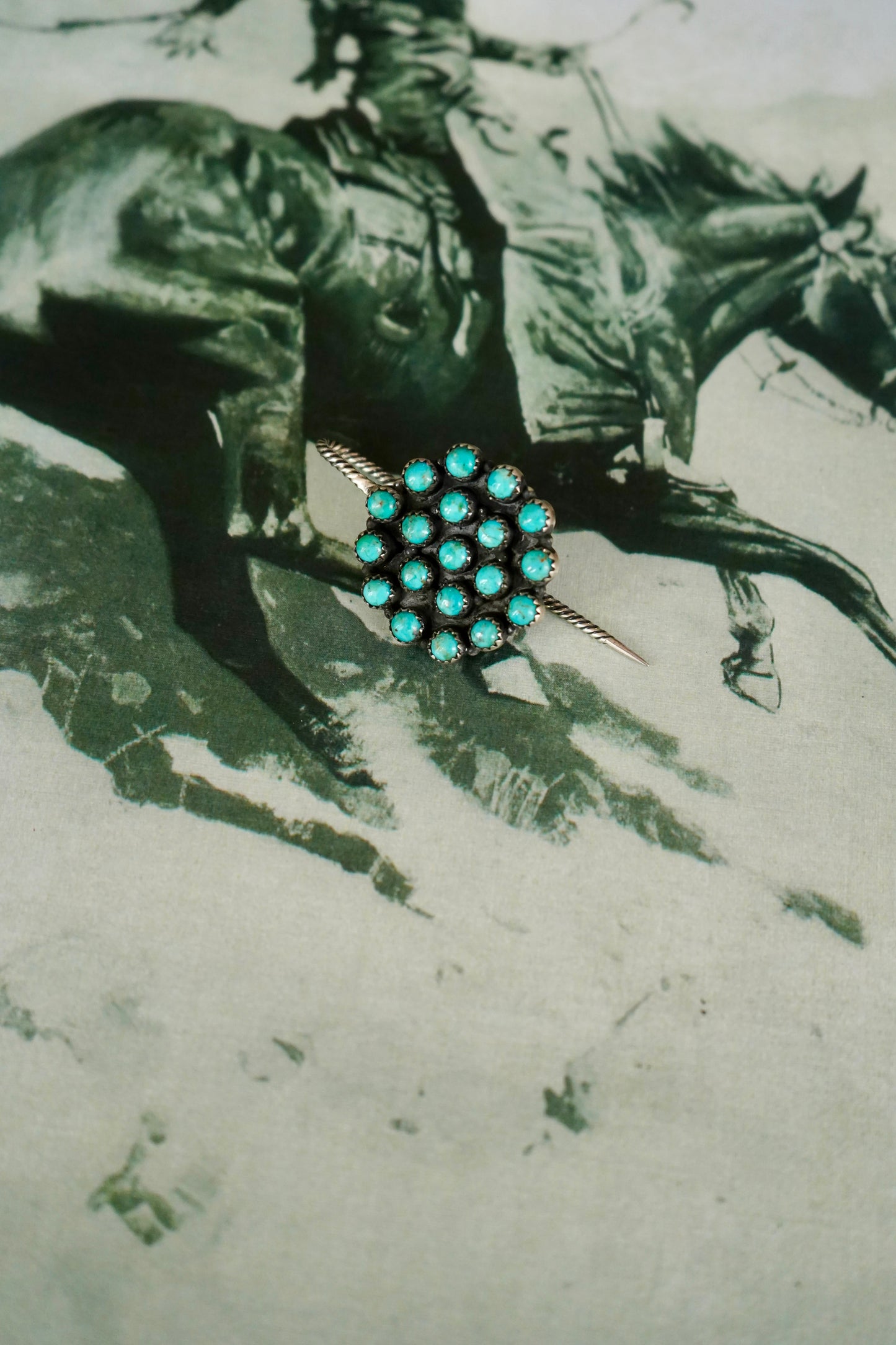 Turquoise Cluster Pins
