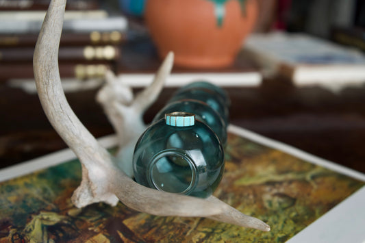 Inlay Turquoise Bar Ring