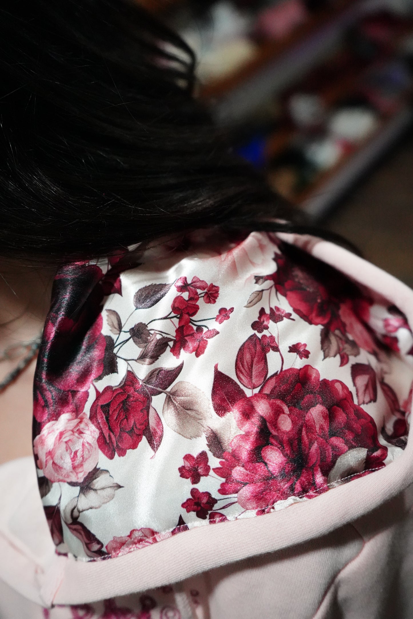 Daisy Spade 1/4 Zip Satin Lined Hooded Pullovers