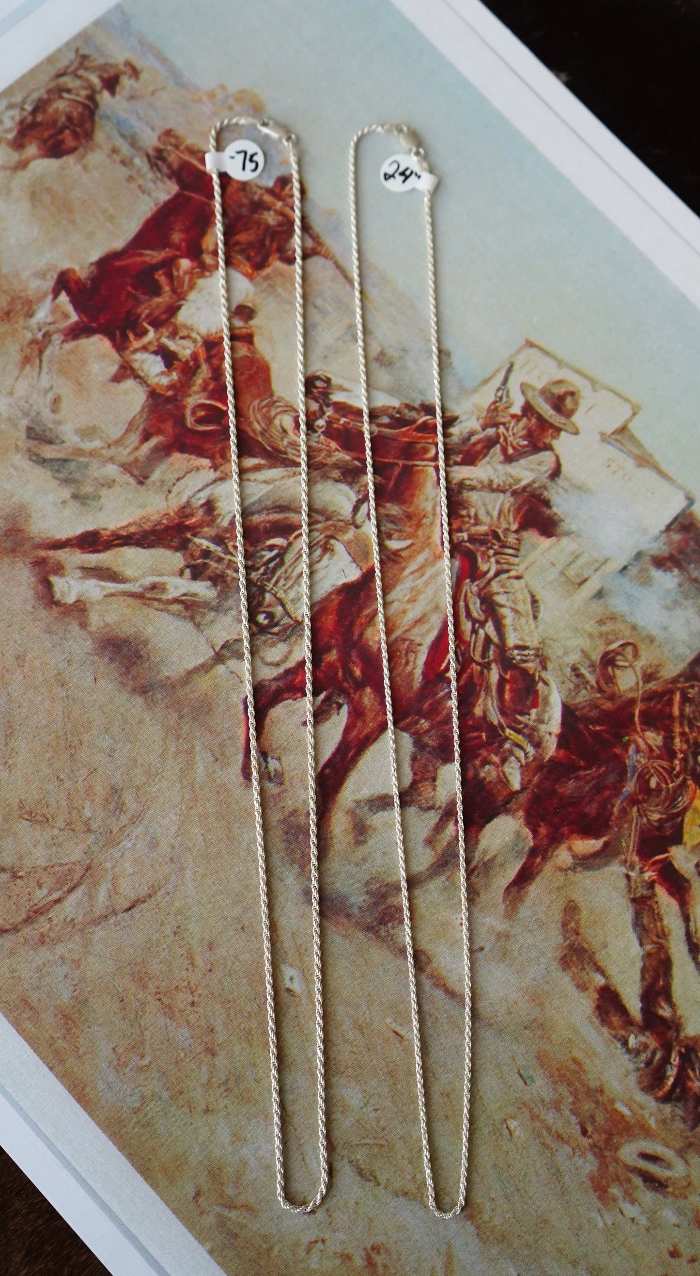 Italy Sterling Silver No Tangle Necklace Chains