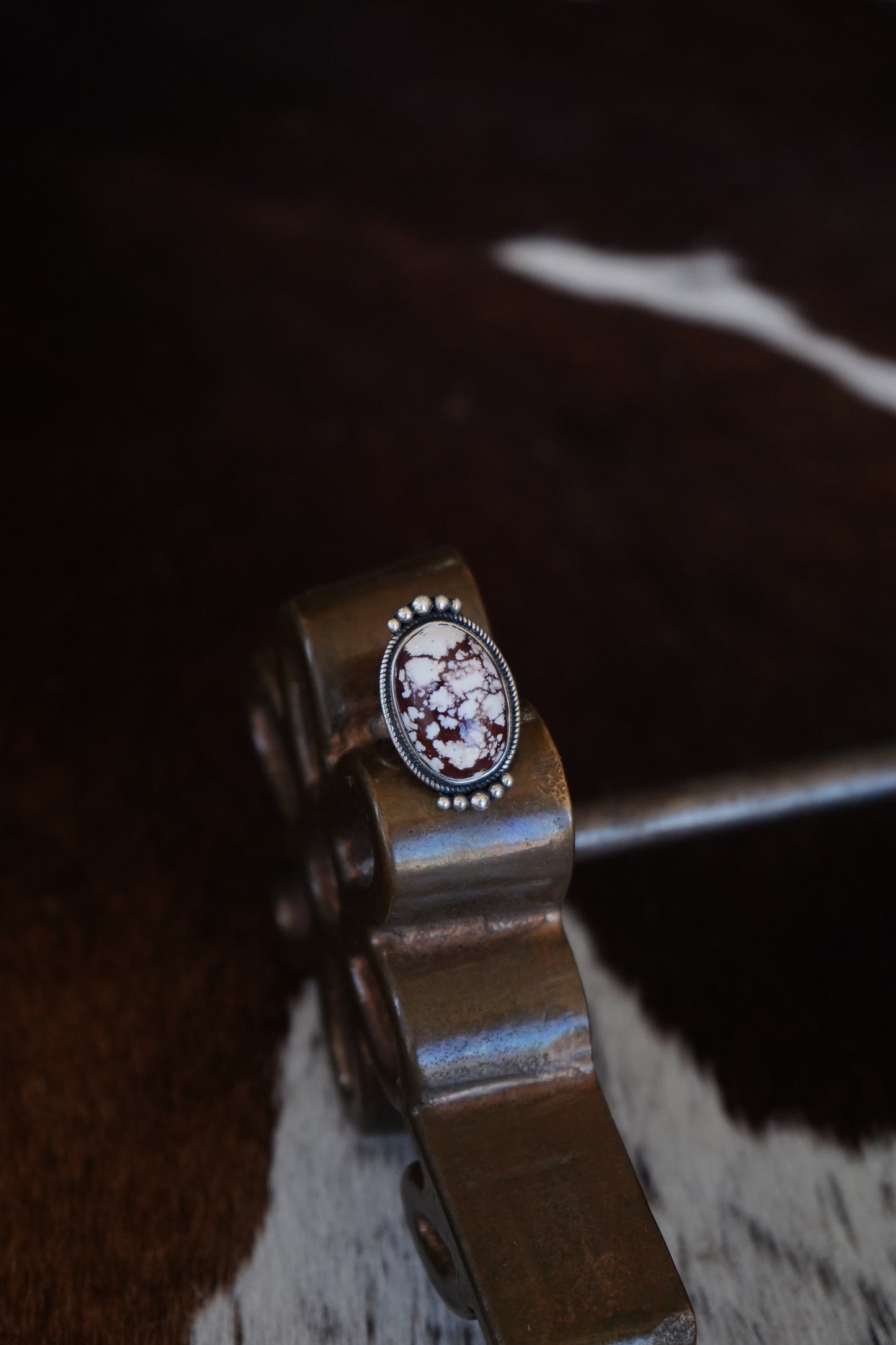Round Wild Horse Ring - Sz 8.75