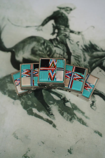 Southwestern Style Inlay Pill Boxes