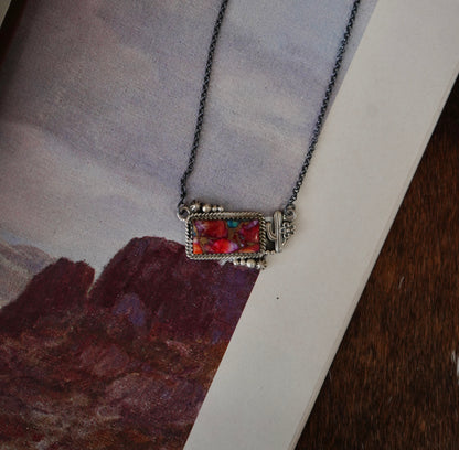 Cactus & Turquoise Bar Necklaces
