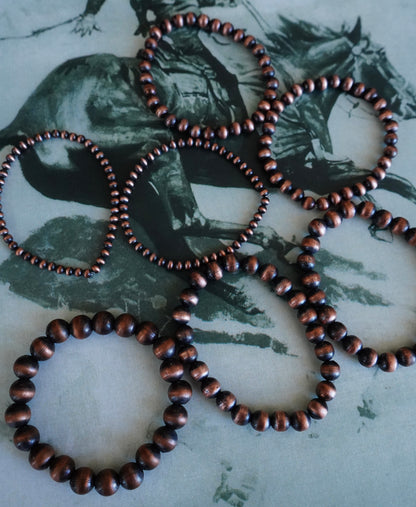 Stretchy Copper Pearl Bracelets