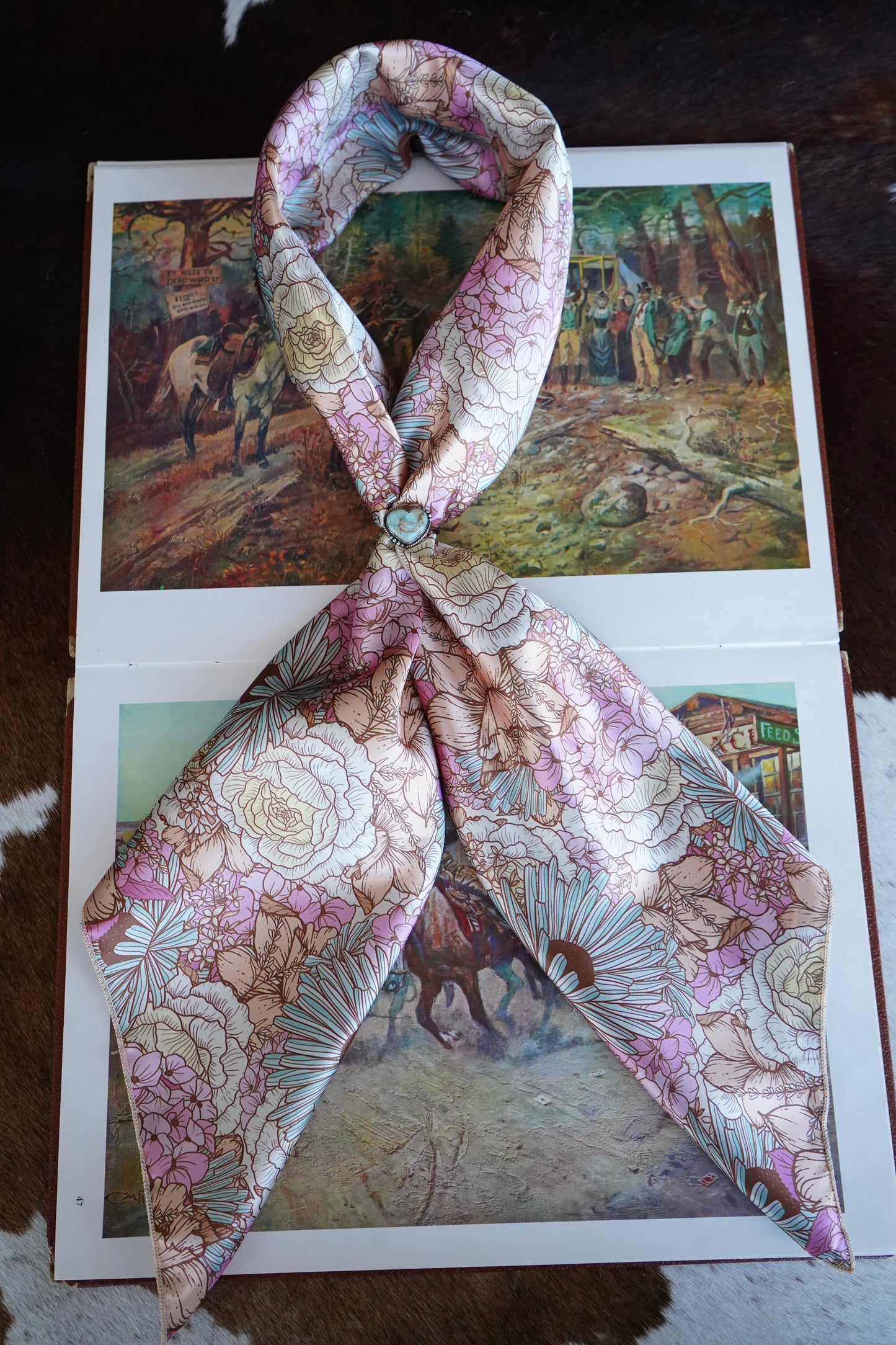 DiYDCo Line - Pastel Daisy Floral Wild Rag