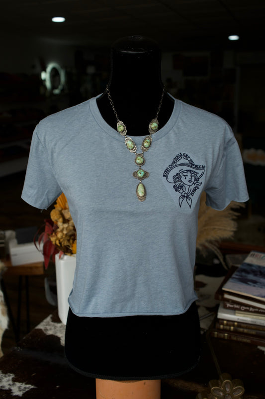 Cowgirls Cry (Sometimes) Cropped T-Shirt