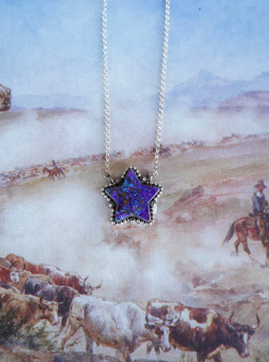 Purple Mojave Star Necklace