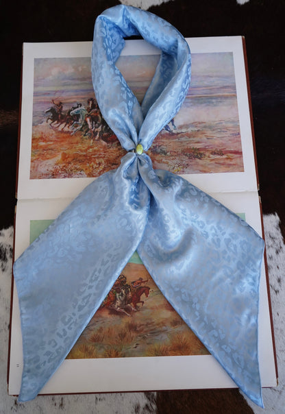 Small Jacquard Cheetah DS Wild Rags