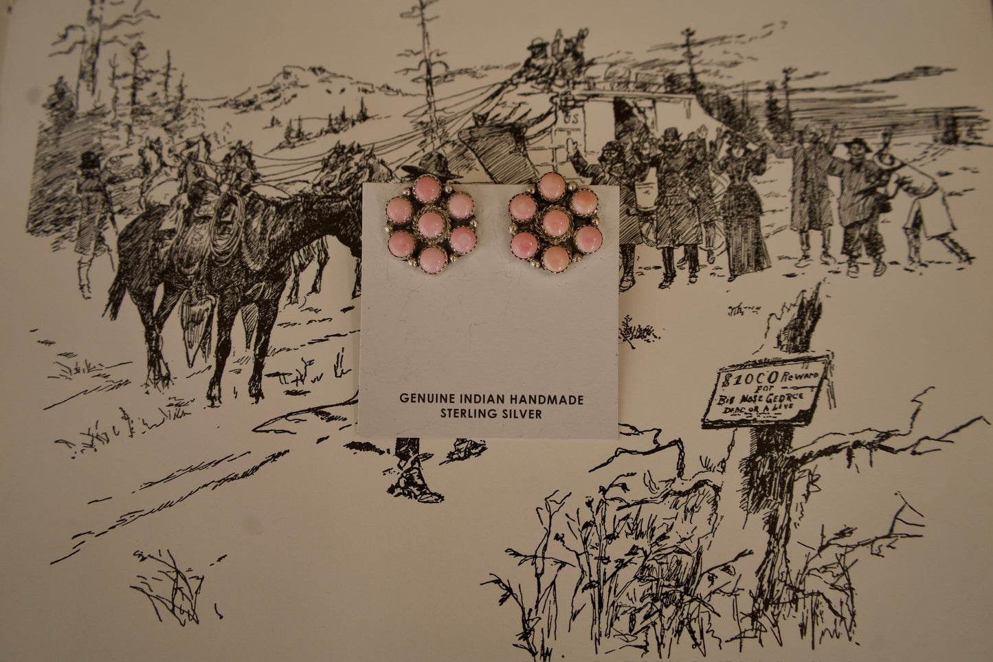 Maxine Ramirez Pink Conch Cluster Studs