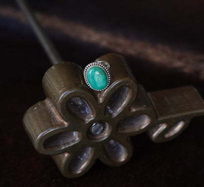 Cloud Mountain w/ Beaded Border Ring - Sz 5