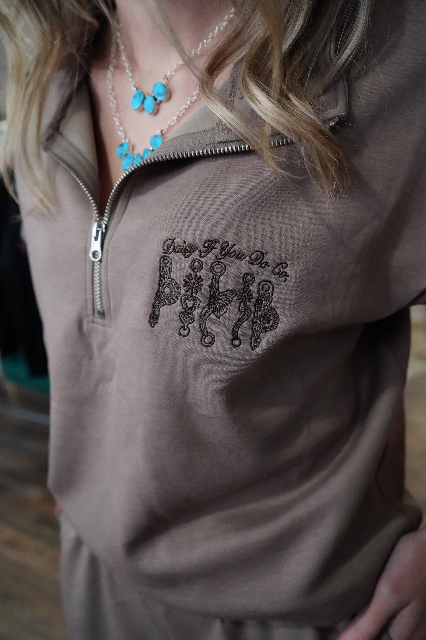 Daisy Spade 1/2 Zip Shirt & Short Sets