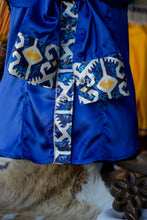 Load image into Gallery viewer, S - Blue &amp; Yellow Thunderbird Aztec on Royal Blue Button Down